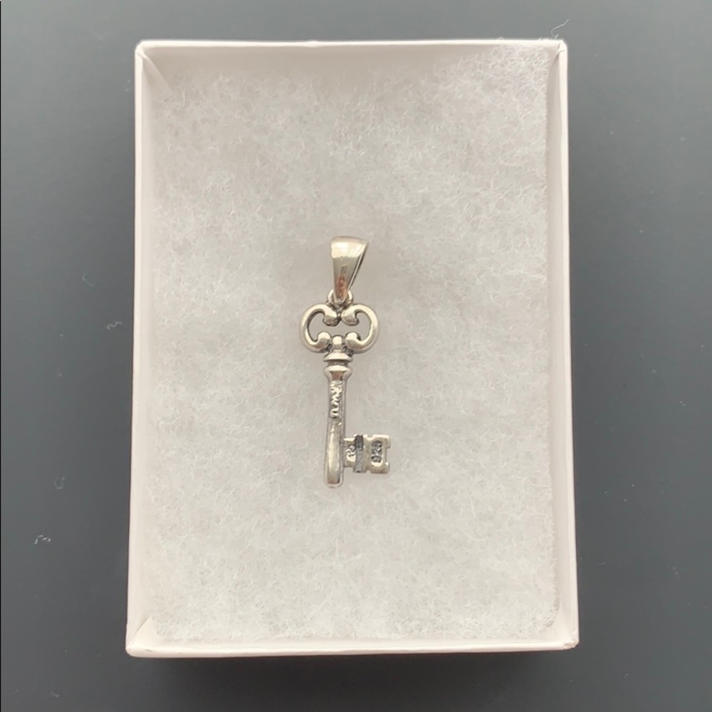 Sterling Silver Skeleton Key 🔑 Pendant Charm